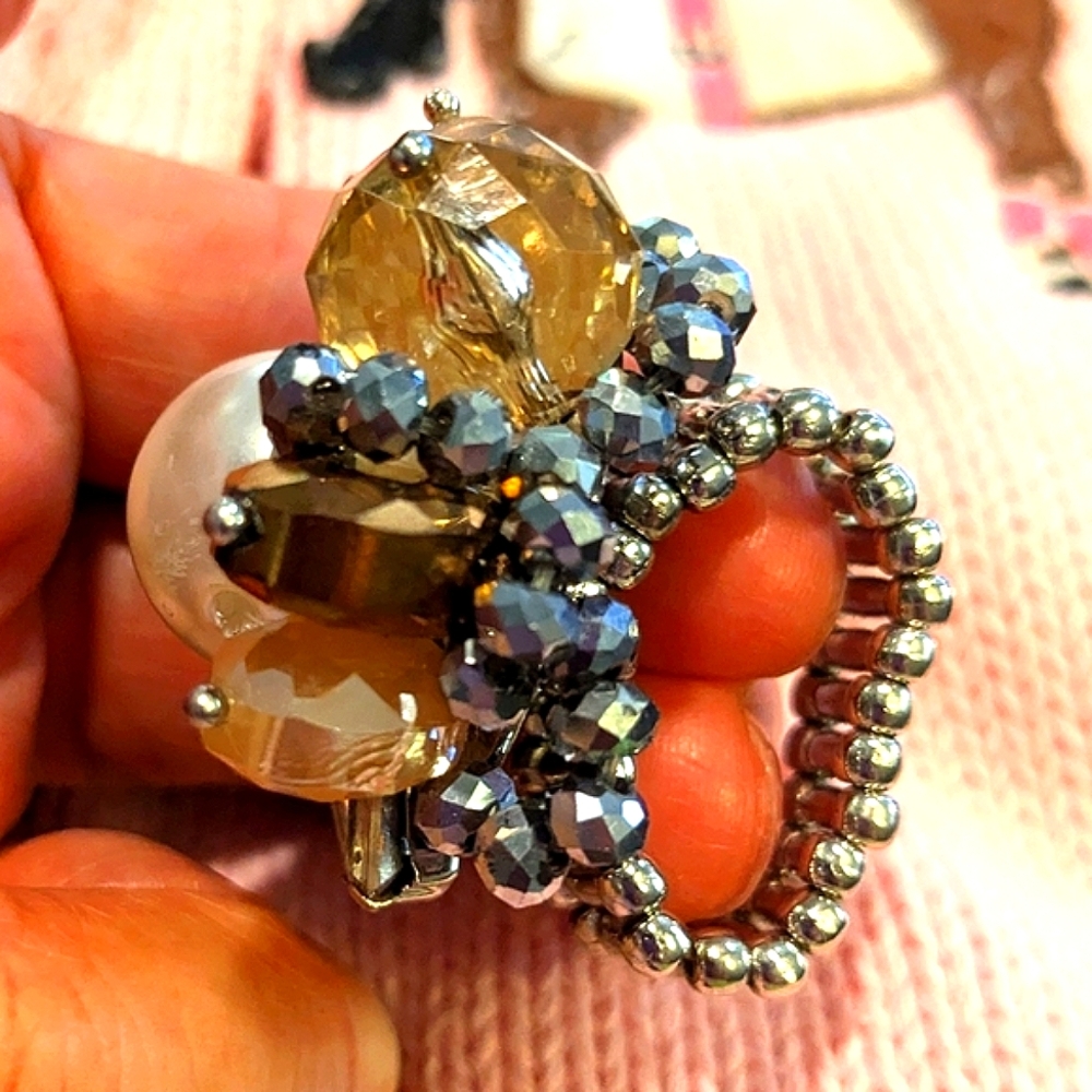 Vintage Diva Ring Statement Piece Gala Special Ev… - image 6